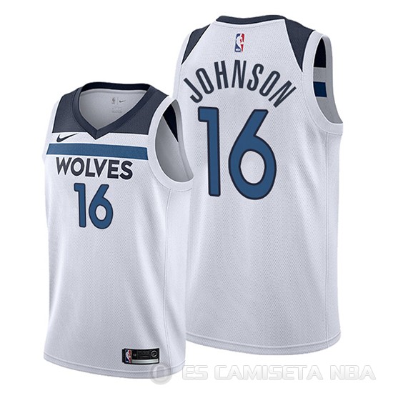 Camiseta James Johnson #16 Minnesota Timberwolves Association 2019-20 Blanco - Haga un click en la imagen para cerrar